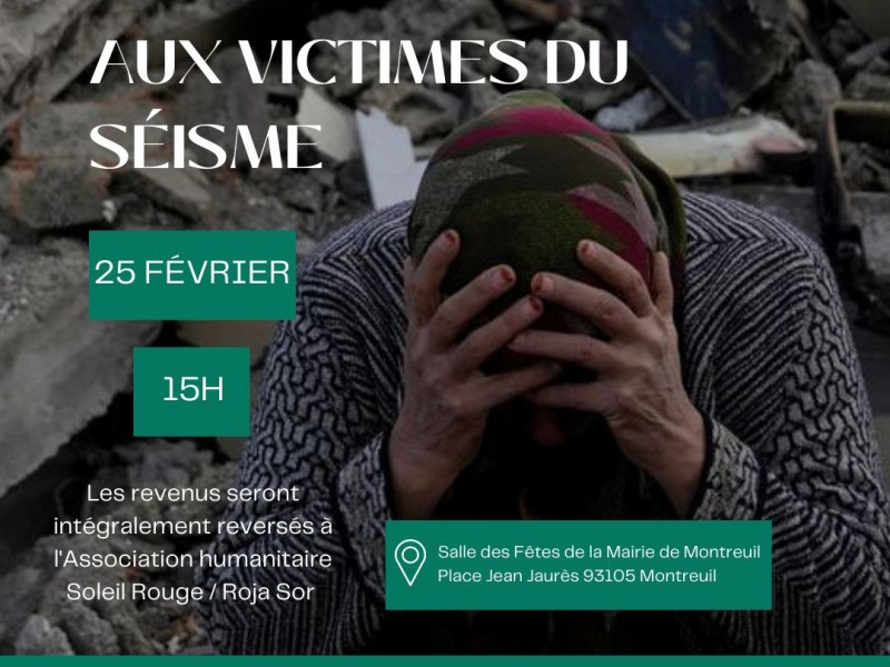 Journée de soutien aux victimes du&nbsp;séisme